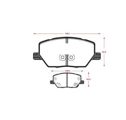 PASTILLAS DE FRENOS DELANTERAS FIAT 500X /  JEEP COMPASS / JEEP RENEGADE