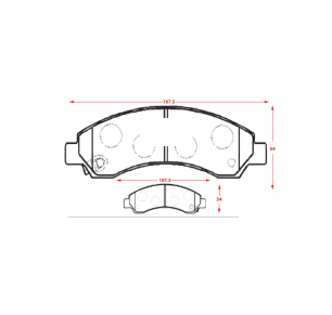 PASTILLAS DE FRENOS GREAT WALL HAVAL / WINGLE