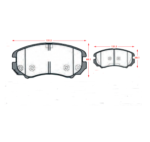 PASTILLAS DE FRENOS HYUNDAI ELANTRA / HYUNDAI TUCSON / KIA SOUL / KIA SPORTAGE