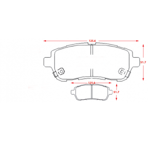 PASTILLAS DE FRENOS CHANGAN CS15 / MAZDA 2 / SUZUKI SWIFT