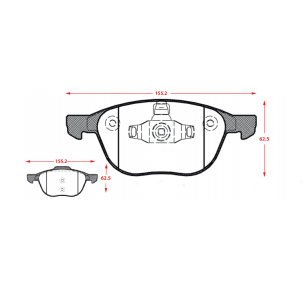 PASTILLAS DE FRENOS MAZDA 3 / FORD ECOSPORT / VOLVO C30