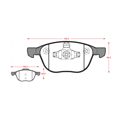 PASTILLAS DE FRENOS MAZDA 3 / FORD ECOSPORT / VOLVO C30