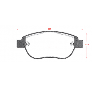 PASTILLAS DE FRENOS DONGFENG JOYEAR / PEUGEOT 307