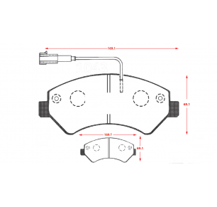 PASTILLAS DE FRENOS CITROEN JUMPER / FIAT DUCATO / PEUGEOT BOXER