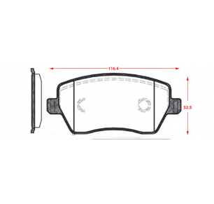 PASTILLAS DE FRENOS CHANGAN CS1 / RENAULT DUSTER