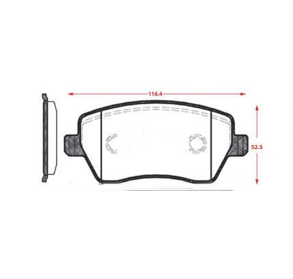 PASTILLAS DE FRENOS CHANGAN CS1 / RENAULT DUSTER
