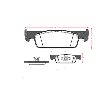 PASTILLAS DE FRENOS RENAULT SYMBOL ( 2014 - .... )
