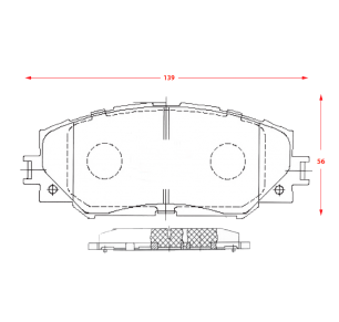 PASTILLAS DE FRENOS TOYOTA COROLLA / RAV-4
