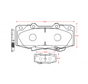 PASTILLAS DE FRENOS TOYOTA HILUX