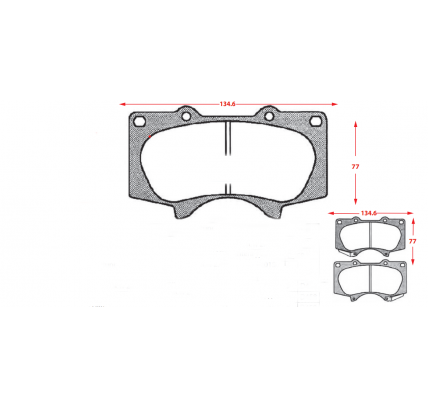 PASTILLAS DE FRENOS TOYOTA RUNNER / FORTUNER / LAND CRUISER / HILUX