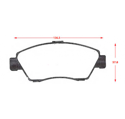 PASTILLAS DE FRENOS HONDA CIVIC 1993 / HONDA FIT 2002 ( COD P0178 )