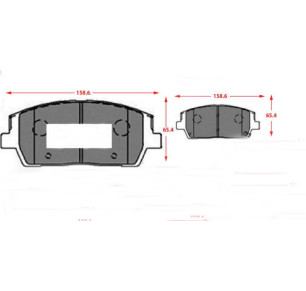 PASTILLAS DE FRENOS DELANTERAS HYUNDAI PALISADE / SANTA FE 2018 EN ADELANTE