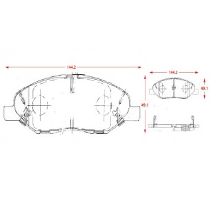 PASTILLAS DE FRENOS NISSAN TIIDA ( 2004 - .... )