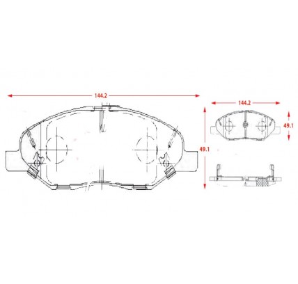 PASTILLAS DE FRENOS NISSAN TIIDA ( 2004 - .... )