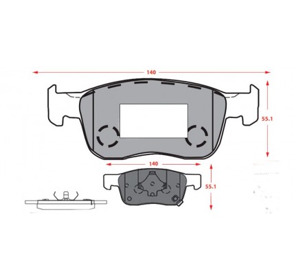 PASTILLAS DE FRENOS CHEVROLET NEW SAIL ( 2016 - ..... )