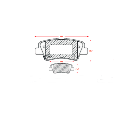 PASTILLAS DE FRENOS TRASERAS HYUNDAI ACCENT / ELANTRA / VELOSTER