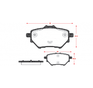PASTILLAS DE FRENOS TRASERAS CITROEN / PEUGEOT