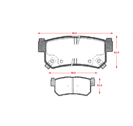 PASTILLAS DE FRENOS TRASERAS SSANGYONG MUSSO / REXTON