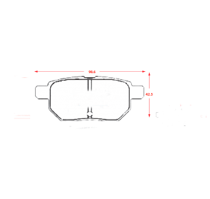 PASTILLAS DE FRENOS TRASERAS CHERY / GREAT WALL /  JAC / TOYOYA COROLLA
